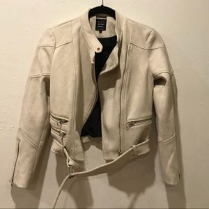 Zara women’s Cream Suede Jacket